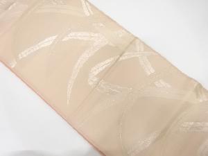 アンティーク　紗　芝草模様織り出し袋帯（材料）